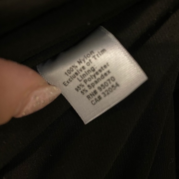 BLACK mesh little black dress. Size large - Picture 4 of 4